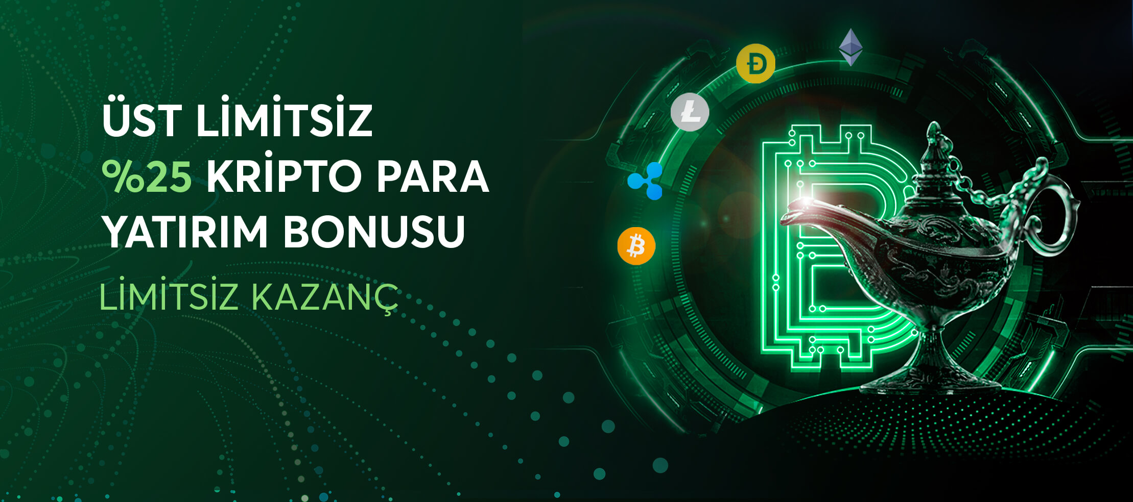 HER GÜN ÜST LİMİTSİZ %25 KRİPTO YATIRIM BONUSU!