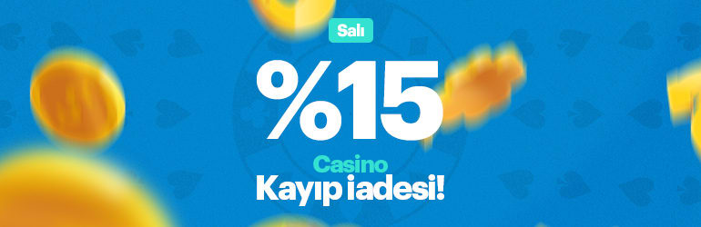 %15 Casino kayıp iadesi