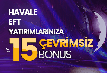 %15 Havale/EFT Bonusu