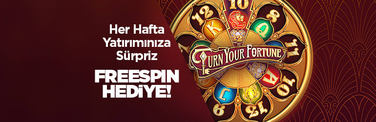 Her hafta para yatırmanıza Freespin