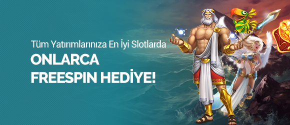 SEKABET'TEN TÜM YATIRIMLARINIZA EN İYİ SLOTLARDA ONLARCA FREESPIN HEDİYE!