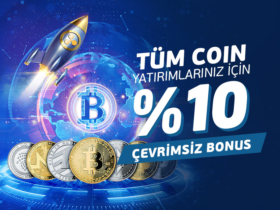 %10 Kripto Para Çevrim Şartsız Bonus
