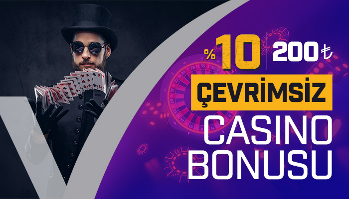 %10 200 ₺ Çevrimsiz Casino Bonusu
