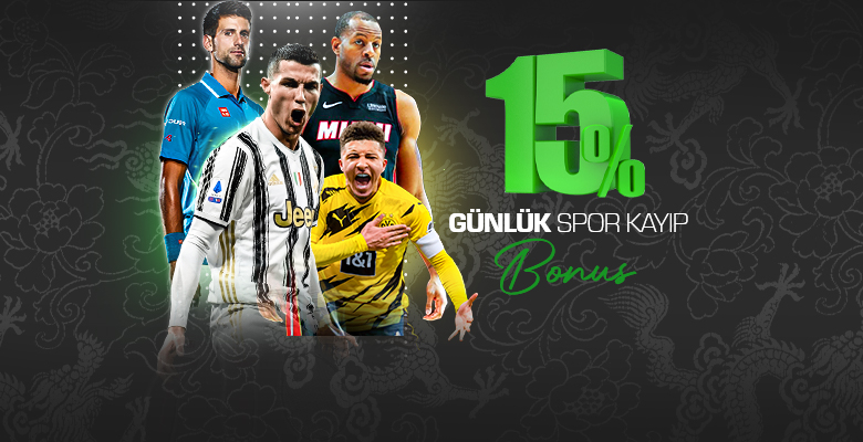 Anlık %15 Spor Kayıp Bonus