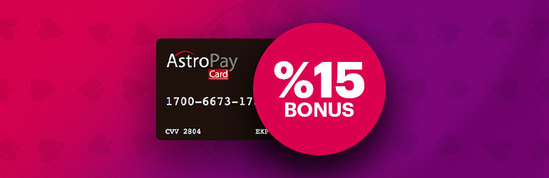 %15 Astropay bonusu