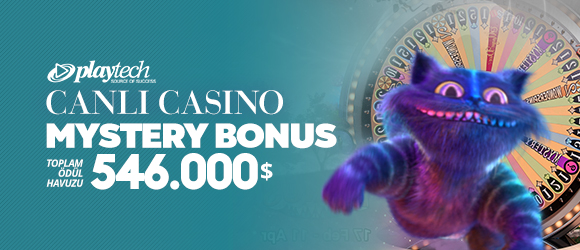 Playtech Canlı Casino Mystery Bonusu Toplam Ödül Havuzu: $546,000