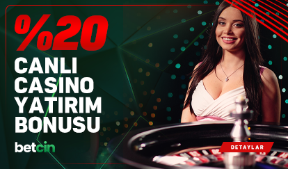%20 Canlı Casino Bonusu