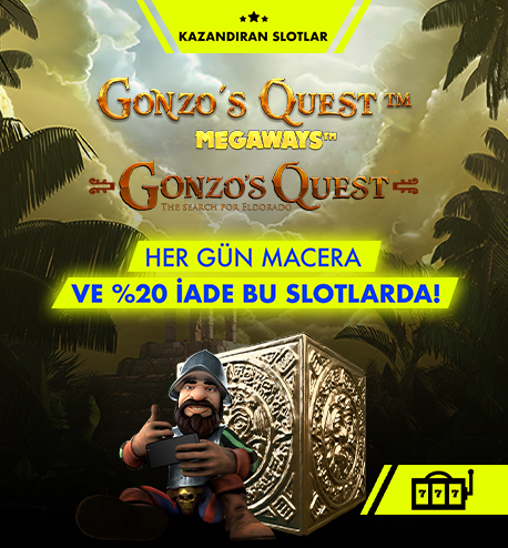 GONZO'NUN SLOTLARINDA %20 İADE FIRSATI