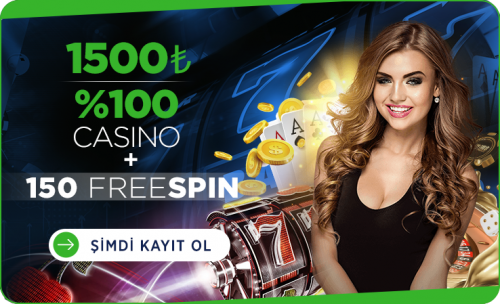 1500 TL Casino İlk Yatırım Bonusu + 150 Freespin