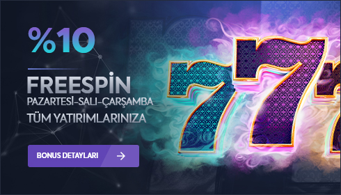 %10 FREESPİN ile Haftaya Extra kazanç ile başla!
