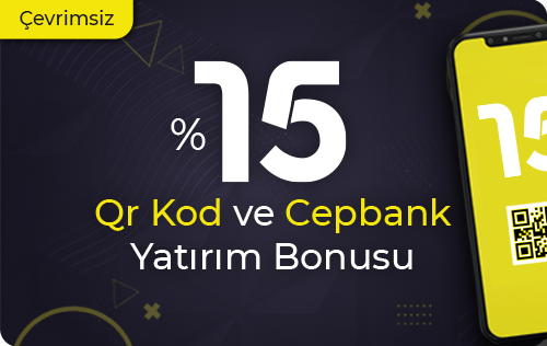 %15 ÇEVRİMSİZ QR/CEPBANK BONUSU