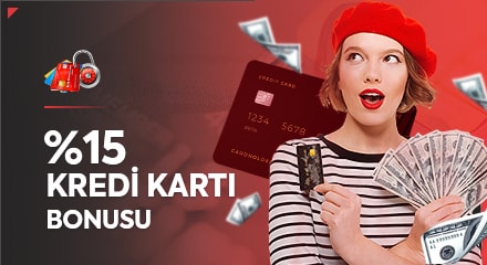 %15 KREDİ KARTI BONUSU