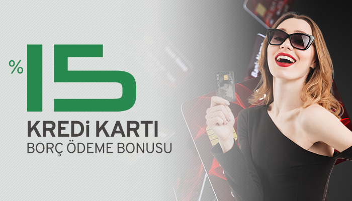 %15 Kredi Kartı Ödemesi Yatırım Bonusu