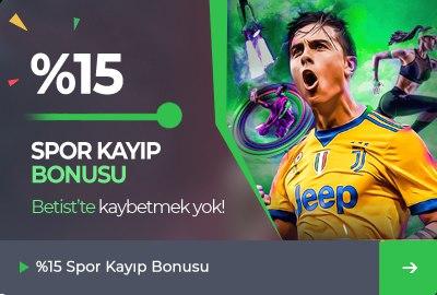 Spor Kayıplarına %15 Geri Ödeme Bonusu