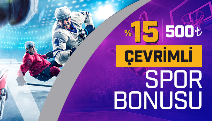 %15 Spor Bahisleri Yatırım Bonusu Her Gün Senin!