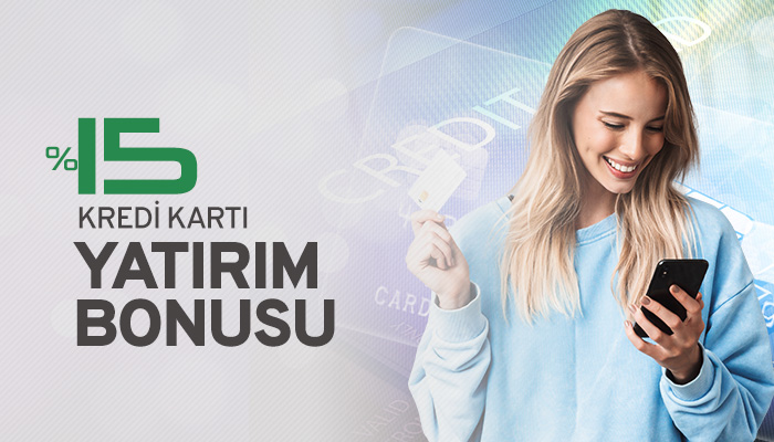 %15 Kredi Kartı Yatırım Bonusu