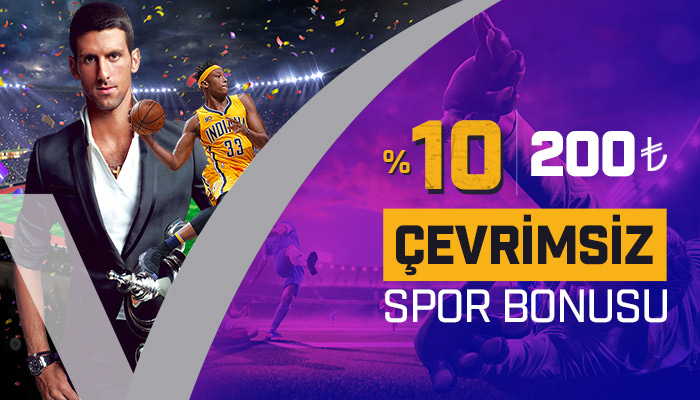 %10 200 ₺ Çevrimsiz Spor Bonusu