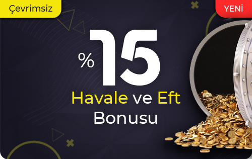 %15 ÇEVRİMSİZ BANKA HAVALE/EFT BONUSU