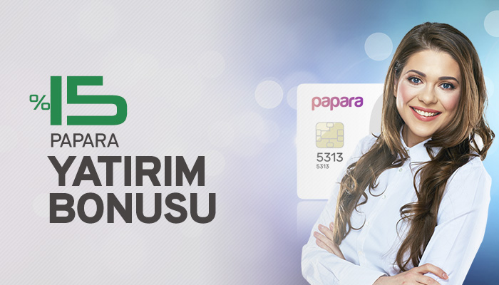 %15 Papara Yatırım Bonusu