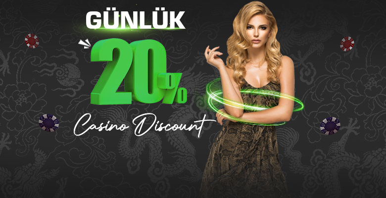 Anlık %20 Canlı Casino DİSCOUNT