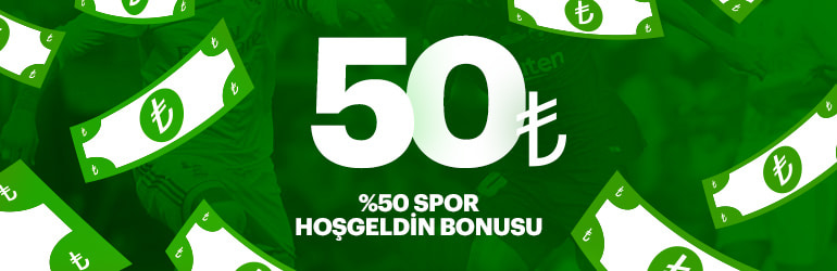 Spor Hoşgeldin %50 Bonus