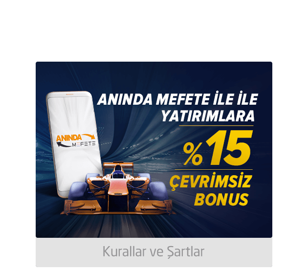 %15 Çevrimsiz Anında MEFETE Yatırım Bonusu