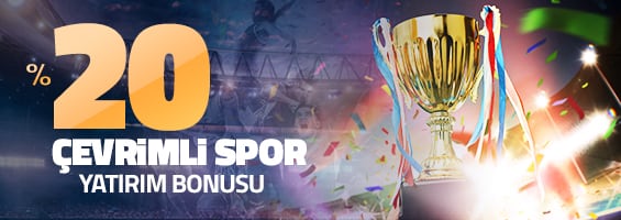 %20 Çevrimli Spor Yatırım Bonusu