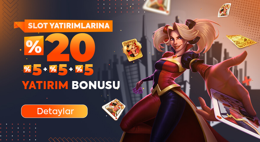 %20 + %5 + %5 + % 5 Slot yatırım Bonusu
